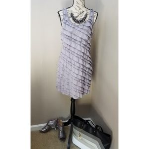 Alfani Silver Grey sleeveless bandage dress, Med